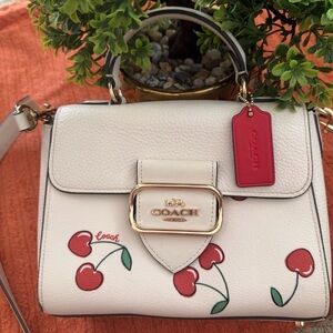 Coach White Cherry Print Women's Bag